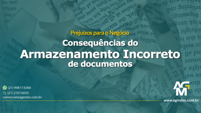 Consequências do armazenamento incorreto de documentos