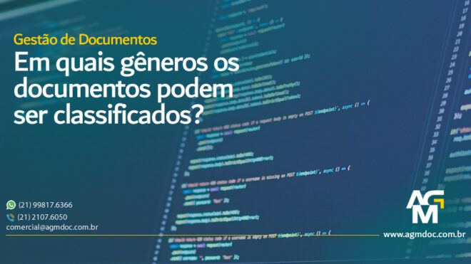 Em quais gêneros os documentos podem ser classificados?