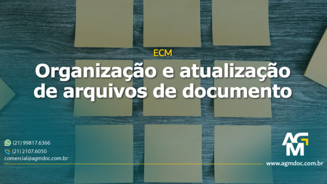 Organização e atualização de arquivos de documento