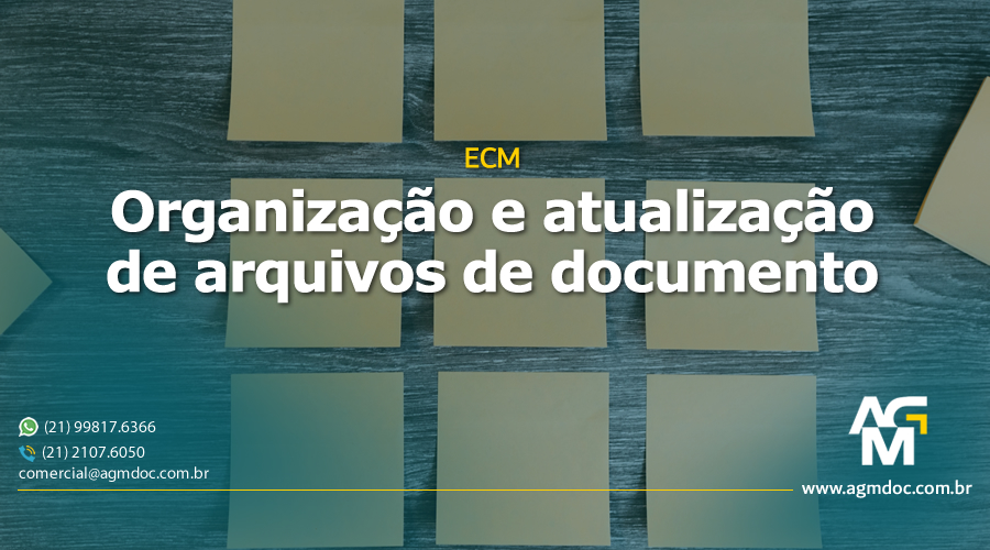 Organização e atualização de arquivos de documento