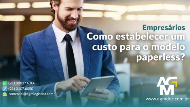 Empresários: Como estabelecer um custo para modelo paperless?