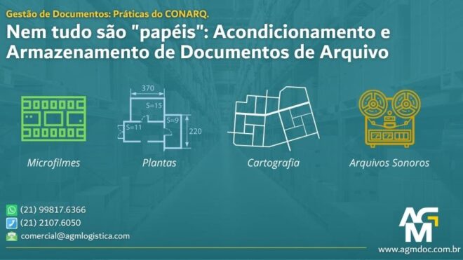 Acondicionamento e armazenamento de documentos de arquivo