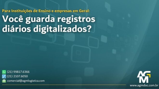 Você guarda registros diários digitalizados?