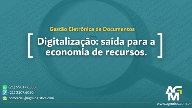 Digitalização é a saída para economizar recursos