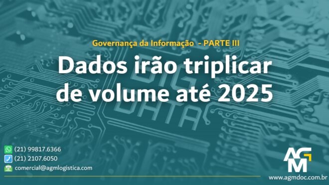 Dados irão triplicar de volume até 2025